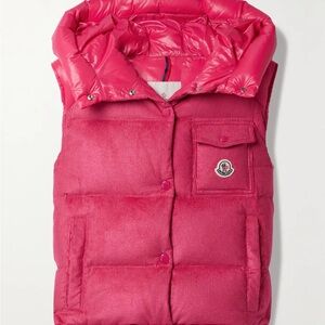 MONCLER Pink Puffer Vest NWT xs